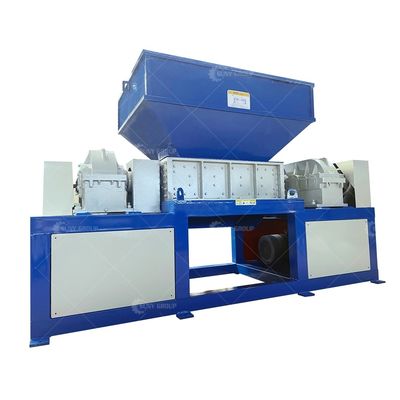 Double Shaft Shredder for Scrap Rubber Sheet Pu Foam Metal Waste Recycling Equipment