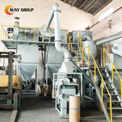 25kW Automatic Lithium Battery Recycling Machine for Separating and Crushing Solution