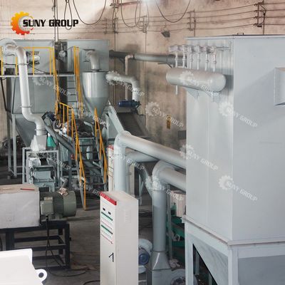 PLC PC Touch Screen Control Lithium Battery Scrap Recycling Machine for Raw Material
