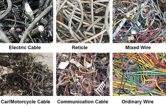 100-200kg/h Copper Wire Separator Copper Wire Granulator Equipment Cable Recycling Machine