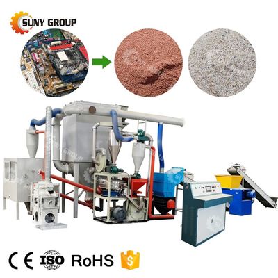 Scrap Electronic PCB Computer Board Recycling System Machine for Manufacturing Plant