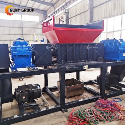 800-5000kg/h Capacity Metal Scrap Shredder with Twin Shaft Design and PLC Control