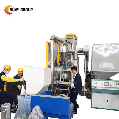 110kW Power PLC Controlled ACP Panel Aluminum Plastic Crushing and Separation Machine