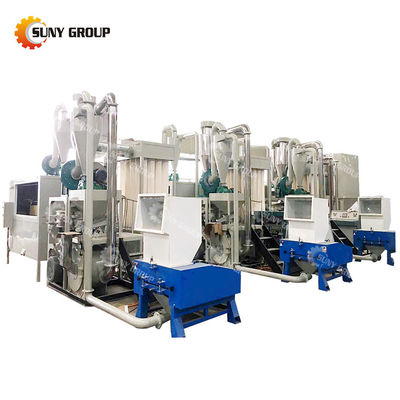 110kW Power PLC Controlled ACP Panel Aluminum Plastic Crushing and Separation Machine