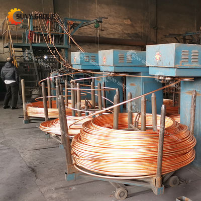 Upward Continuous Casting Line for Copper Wire Voltage 380V 50HZ 3 Phase Customizable