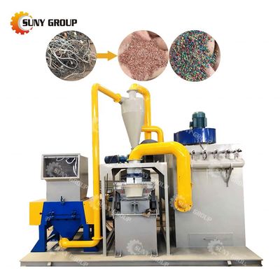 Scrap Copper Cable Recycling Machine High Productivity Final product Copper plastic