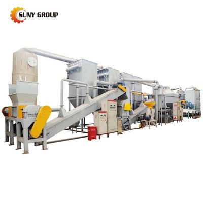 PLC Controlled Waste Battery Recycling Plant for Scrap Lithium Batteries and EV Battery