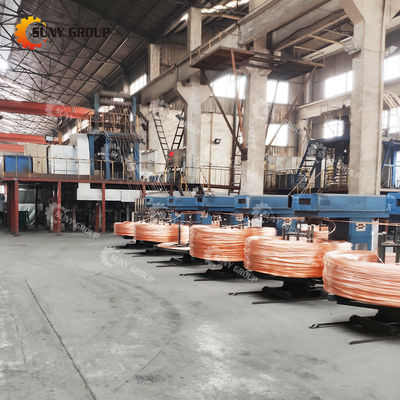 12000T/Year Cathe Copper Rod Upward Continuous Casting and Rolling Machine