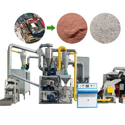 Air Flow Separator Refine Copper Gold Recovery Scarp PCB Recycling Machine with Best