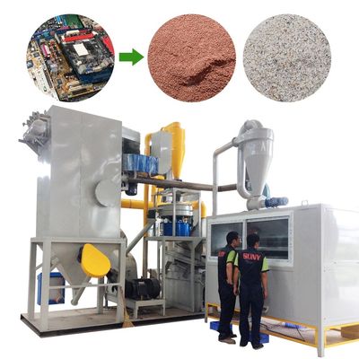 Air Flow Separator Refine Copper Gold Recovery Scarp PCB Recycling Machine with Best