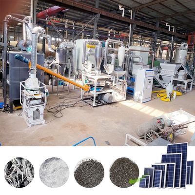 Scrap Solar Panel PV Recycling Line with 200-1000kg/h Capacity and PLC Core Components