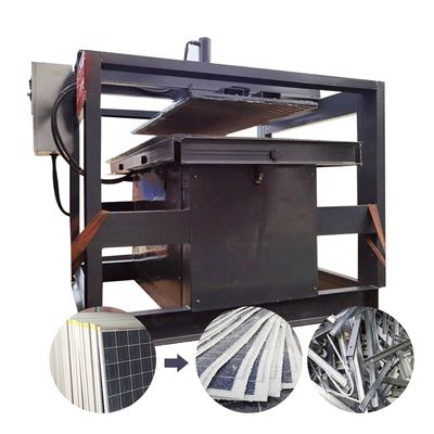 Solar Panel Aluminum Alloy Frame Removing Recycling Machine with 150mm Hydraulic Stroke