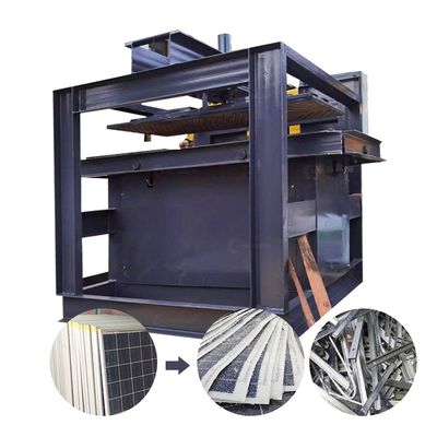 Video Inspection Provided Scrap Solar Panel Aluminum Alloy Frame Dismantling Machine