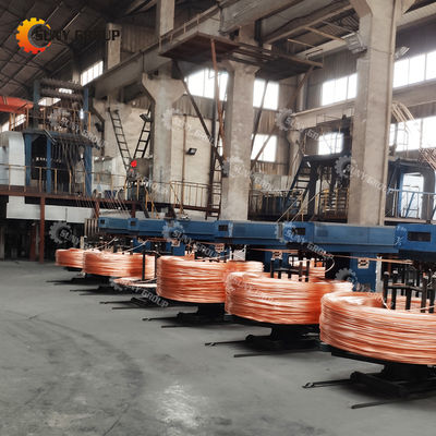 Vertical Copper Rod Production Line with 5000KG Weight and Video Outgoing-Inspection