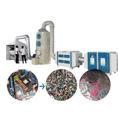 Scrap PCB Printed Circuit Boards Dismantling Machine with Exhaust Gas Processing System
