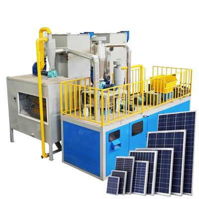 Efficiently Recycle Mono Solar Panels with PLC Controlled Crushing Separating Machine