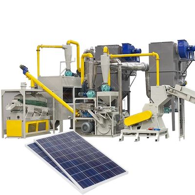 Efficiently Recycle Mono Solar Panels with PLC Controlled Crushing Separating Machine