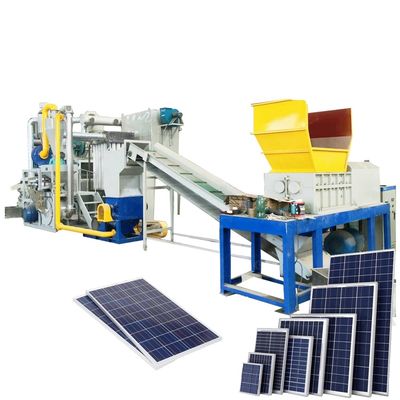 Efficiently Recycle Mono Solar Panels with PLC Controlled Crushing Separating Machine