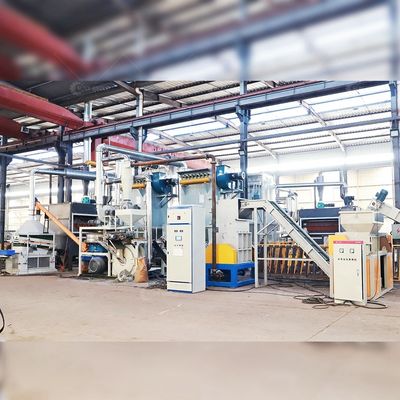 PCB Recycling Plant Circuit Board Crushing And Separating Line with Air Flow Separator