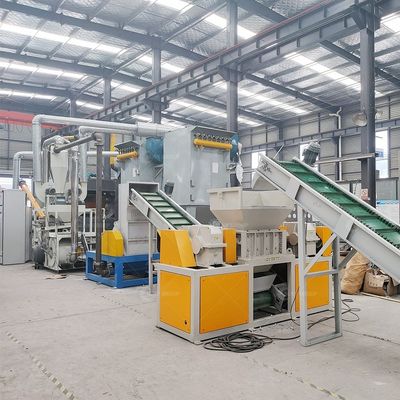 PCB Recycling Plant Circuit Board Crushing And Separating Line with Air Flow Separator