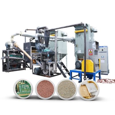 PLC Controlled E Waste Scrap PCB Circuit Boards Recycling Machine with High Capacity