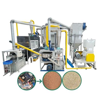 220V/380V/Customized Voltage Waste PCB Recycling Machine for Crushing and Separating