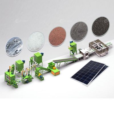 Recycling Production Line for Scrap PV Panels Solar Panel Crushing and Sorting Machine