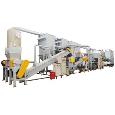 Scrap Lithium Battery Crushing and Recycling with Durable PLC PC Touch Screen Control