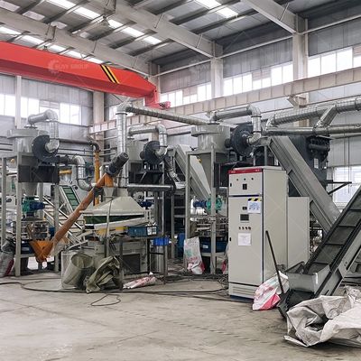 PLC PC Touch Screen Control Lithium Ion Battery Recycling Machinery for Lithium Cells