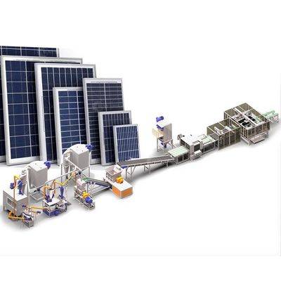 Customizable PV Panels Recycling Line with Advanced Patent Technology and PLC Control