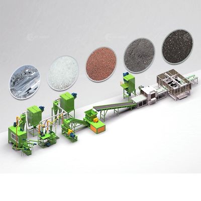 Scrap PV Panels Processing Production Line Function of Solar Panel Recycling Machine