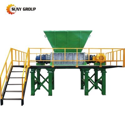 Double Shaft Shredder for Scrap Aluminum Profile and Hard Disk Shredding Machine
