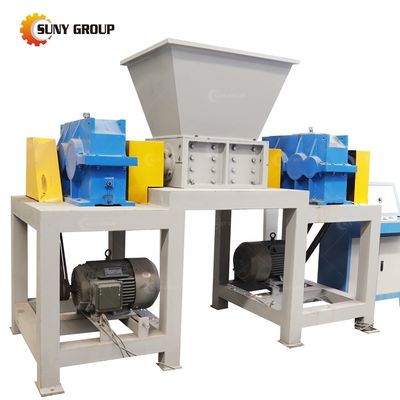 Double Shaft Shredder for Scrap Aluminum Profile and Hard Disk Shredding Machine