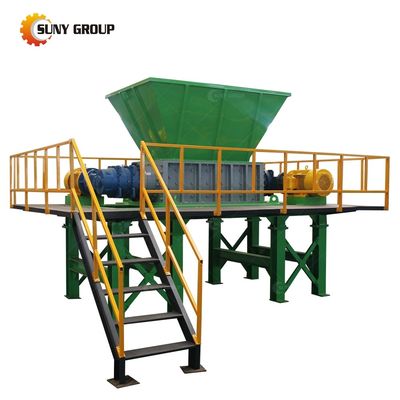 Double Shaft Shredder for Scrap Aluminum Profile and Hard Disk Shredding Machine