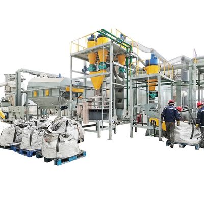 6000 kg Customized Capacity Full Automatic Waste Lithium Battery Crushing And Sorting Machine for Copper