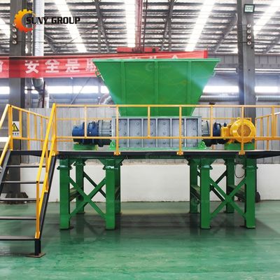 Double Shaft Shredder for Scrap Cable Chopping and Car Engine Shredding Equipment