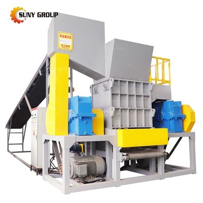 Double Shaft Shredder for Scrap Aluminum Profile and Hard Disk Shredding Machine