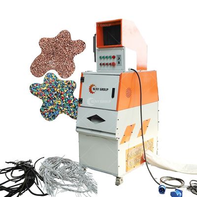 Small Capacity Scrap Cable Recycling Machine with High Sorting Index 99% and PLC Control