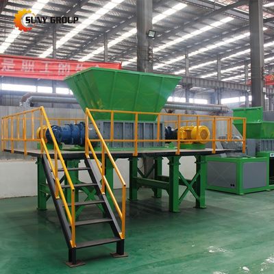 Solid Hard Metal Waste Shredding Machine Double Shaft Shredder with 800-5000kg/h Capacity