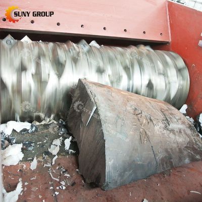 Single Shaft Shredder Machine For Waste ABS Computer Shell With Motor Core Components