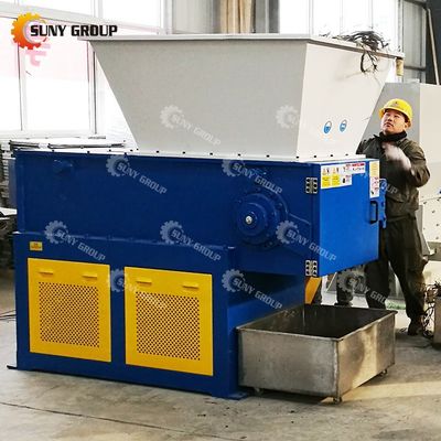 Single Shaft Shredder Machine For Waste ABS Computer Shell With Motor Core Components