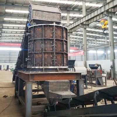650 Spindle Speed High Capacity Vertical Type Hammer Crusher Machine with 2/4pcs Hammers