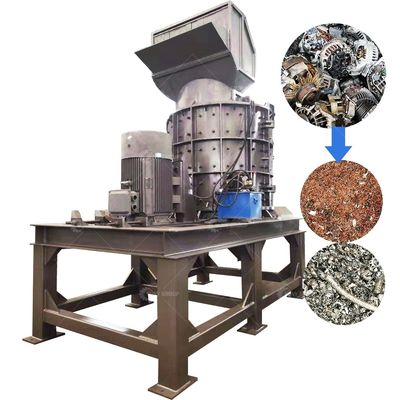 650 Spindle Speed High Capacity Vertical Type Hammer Crusher Machine with 2/4pcs Hammers