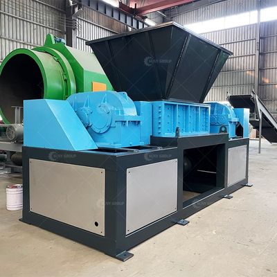 Customizable Blades Double Shaft Shredder Machine for Waste Packing Box and Hard Disk