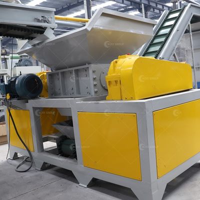 9CrSi/D2/SKD-11 Material Double Shaft Shredding Machine for Shredding Waste Soda Cans
