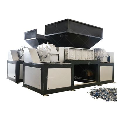Metal Processed Brass/Copper Material Double Shaft Shredding Machine for Car Tire Wheel