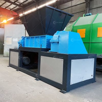 Small Electronic Waste Garbage Iron Tire Scrap Metal Shredder Machine with 15000W Power