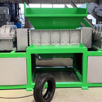 Scrap Metal Iron Aluminum Cans Shredder with Double Shaft and 9CrSi/D2/SKD-11 Blades