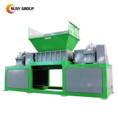 Double Shaft Shredder Machine Suitable For Scrap Aluminum Cans With PLC Control