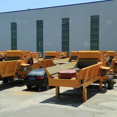 Waste Wood Crushing Machine with Broken Tree Trunks and Video Outgoing-Inspection